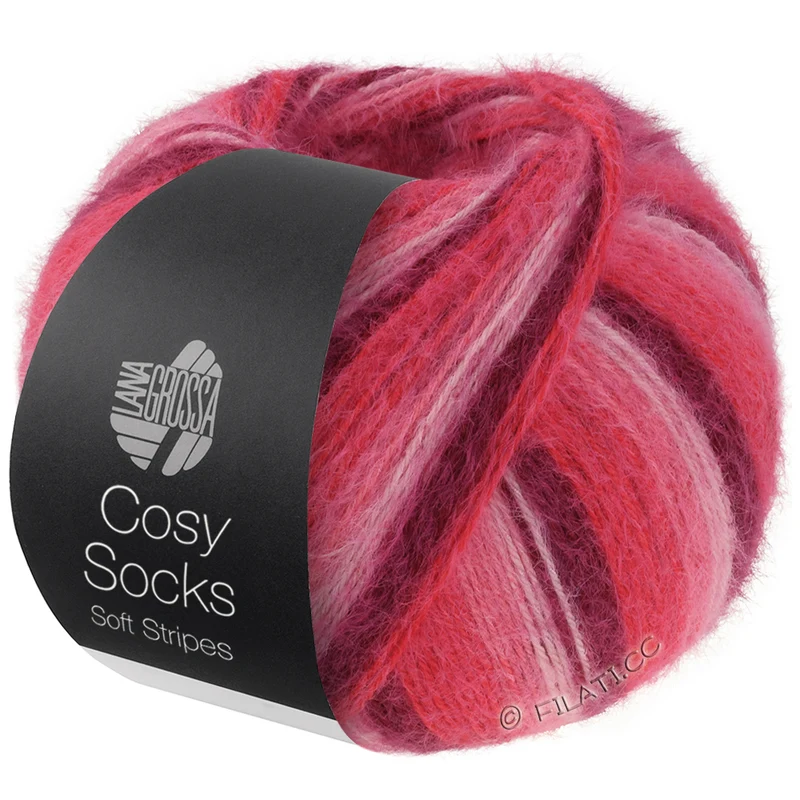 Lana Grossa Meilenweit 100gr Cosy Socks Soft Stripes
