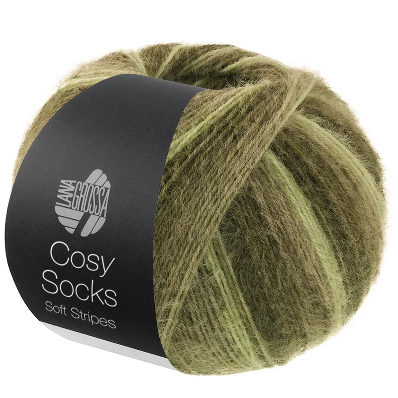 Lana Grossa Meilenweit 100gr Cosy Socks Soft Stripes