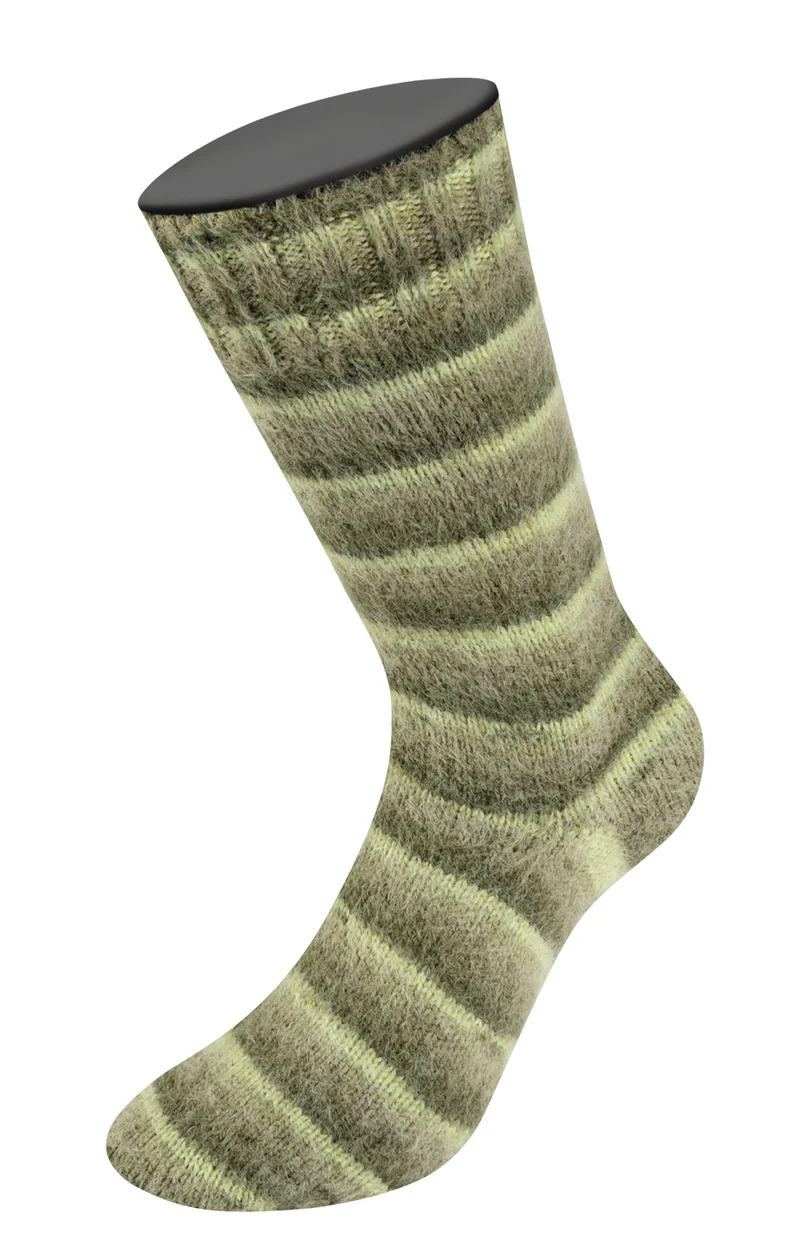 Lana Grossa Meilenweit 100gr Cosy Socks Soft Stripes