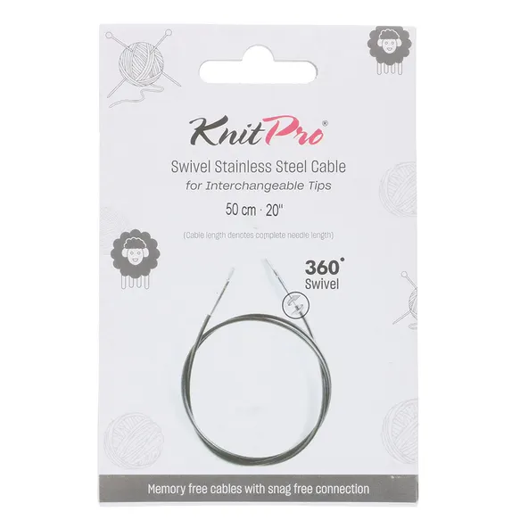 KnitPro Swivel Câble Pivotant 360° / 40cm