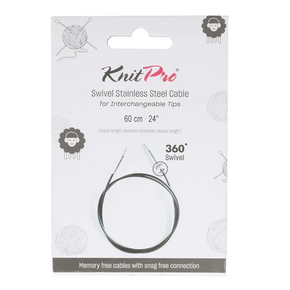 KnitPro Swivel Câble Pivotant 360° / 40cm