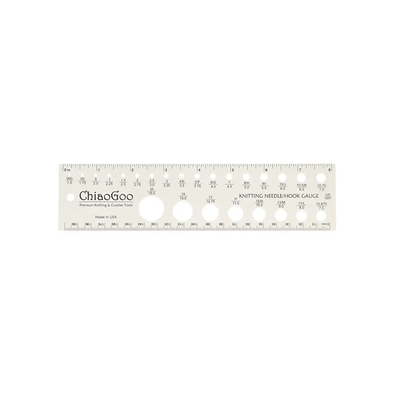 Chiagoo Jauge Aiguille Tricot 20cms