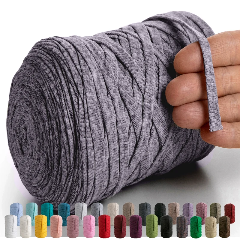 Dark Grey Cotton Ribbon 10mm 150m