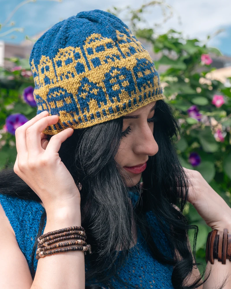 Les Gens de la Ville Hat - FREE Knitting pattern and Optional kit