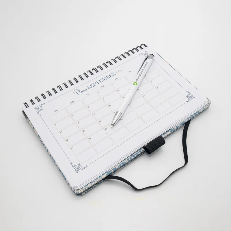 My Biscotte Yarns Project Notebook - with pen
