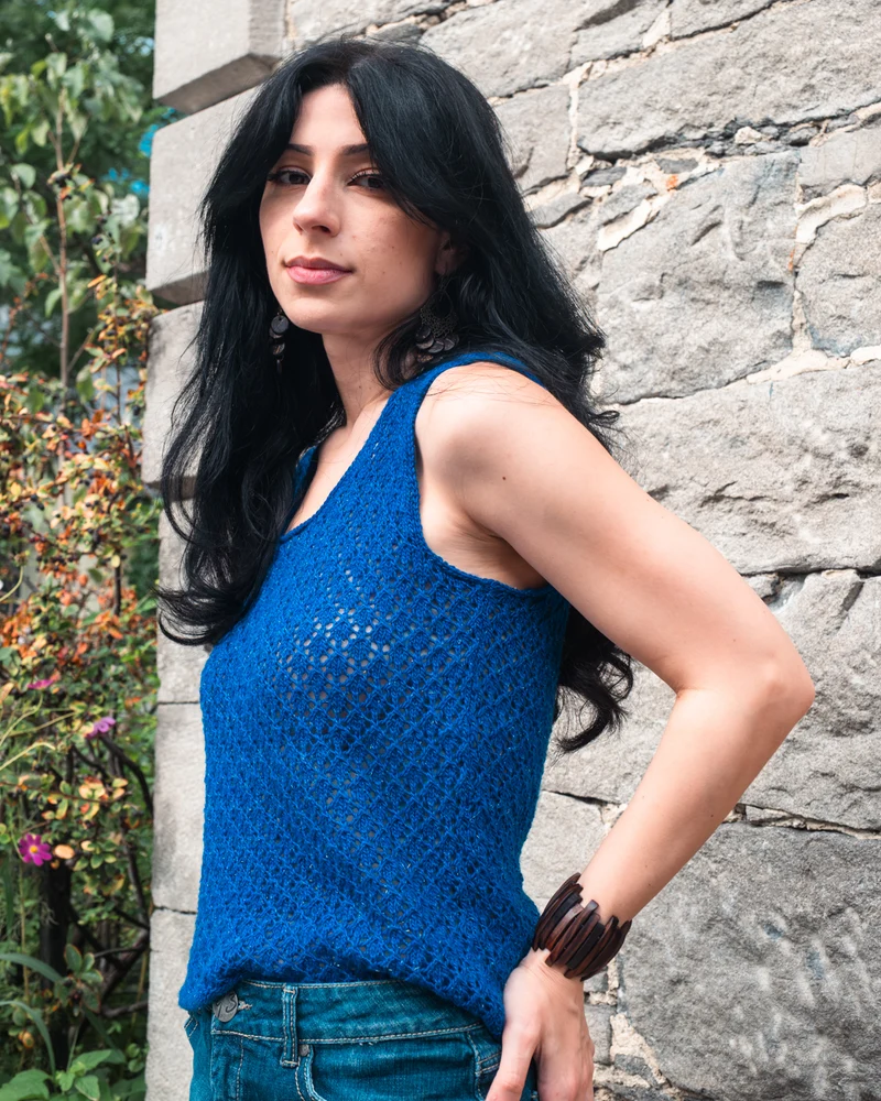 Summer Lace Tank - Knitting pattern and Optional kits