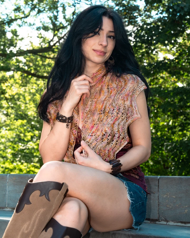 Necklace Shawl - Knitting pattern and Optional kits