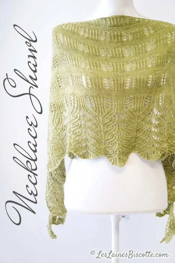 Necklace Shawl - Knitting pattern and Optional kits