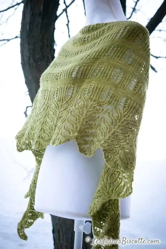 Necklace Shawl - Knitting pattern and Optional kits