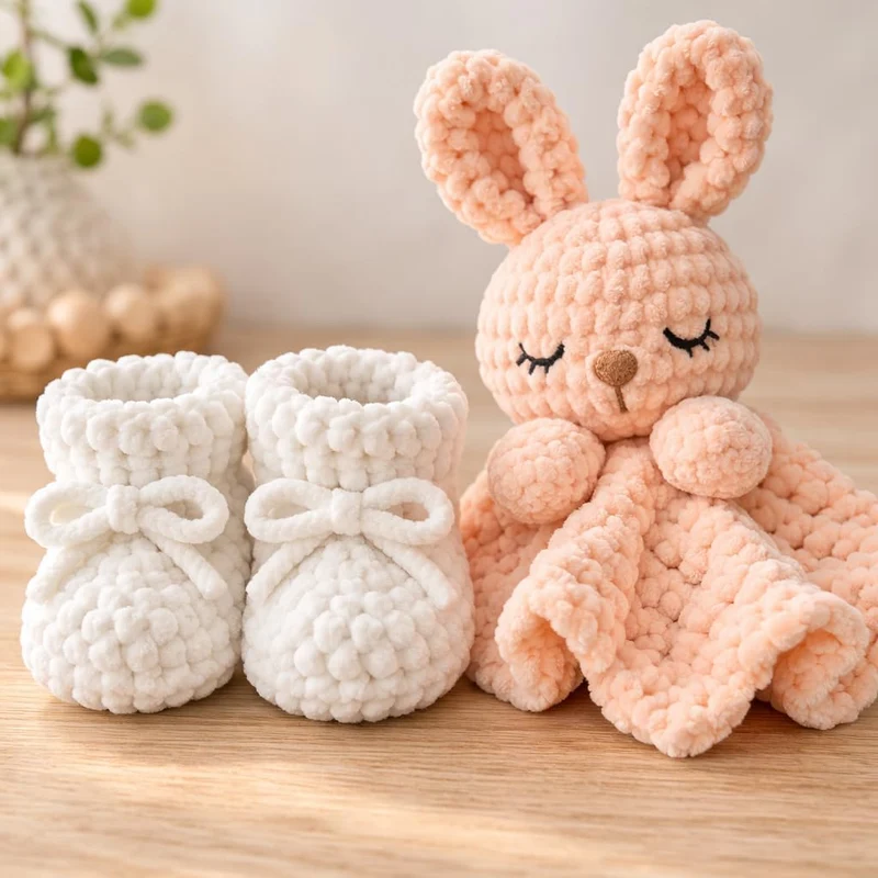 Multicolor Chenille Yarn Set D – 12 x 30 g