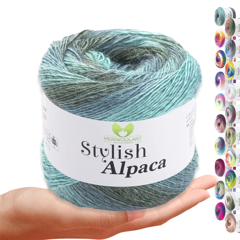 STYLISH ALPACA WOOL YARN 7720 WOOL 150g 525m