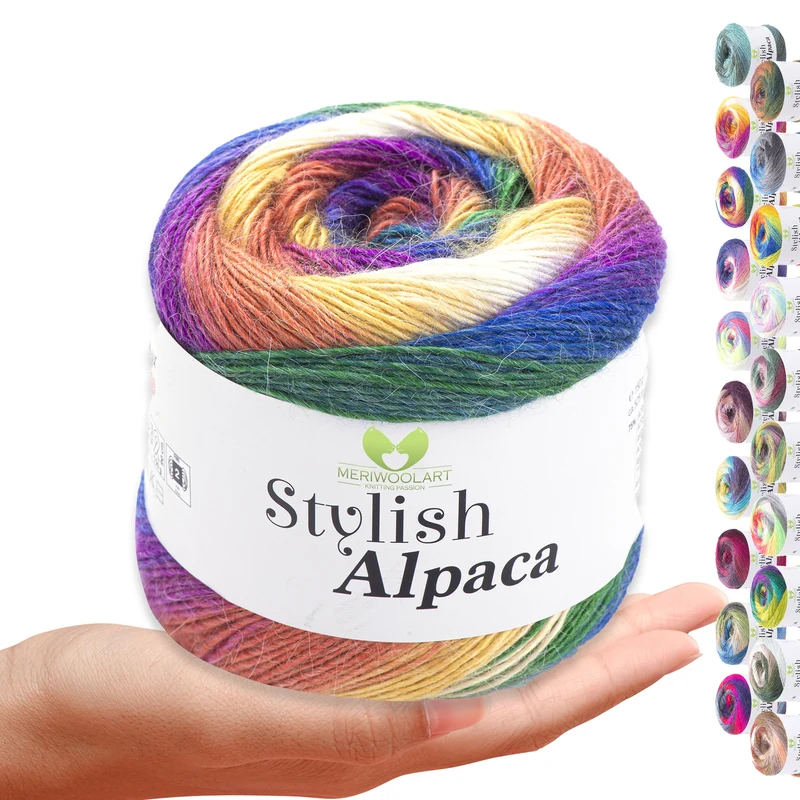 STYLISH ALPACA WOOL YARN 7718 WOOL 150g 525m