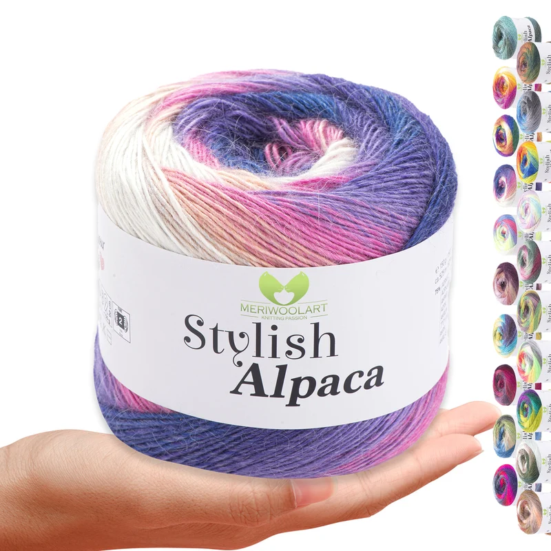 STYLISH ALPACA WOOL YARN 7717 WOOL 150g 525m
