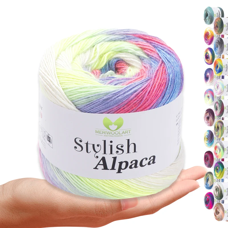 STYLISH ALPACA WOOL YARN 7716 WOOL 150g 525m