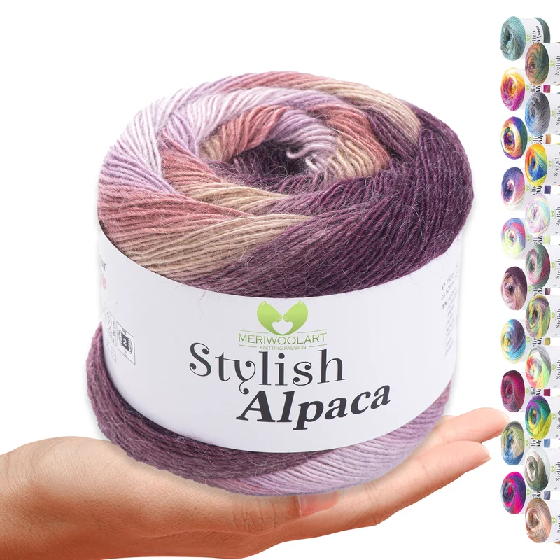 STYLISH ALPACA WOOL YARN 7715 WOOL 150g 525m