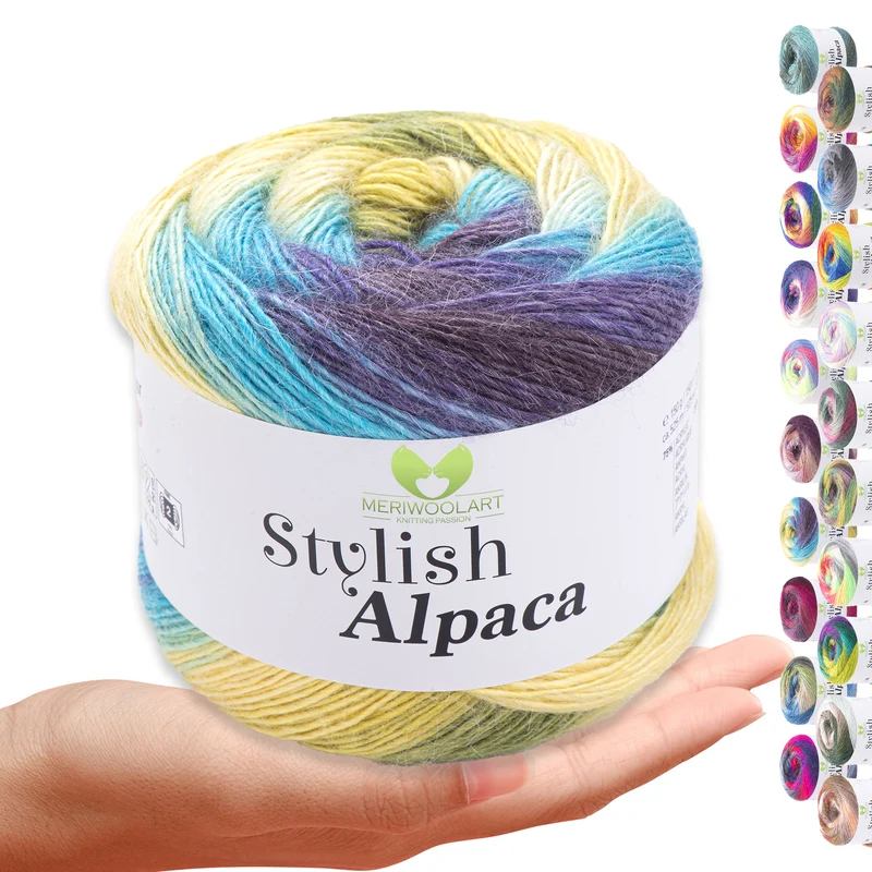 STYLISH ALPACA WOOL YARN 7714 WOOL 150g 525m