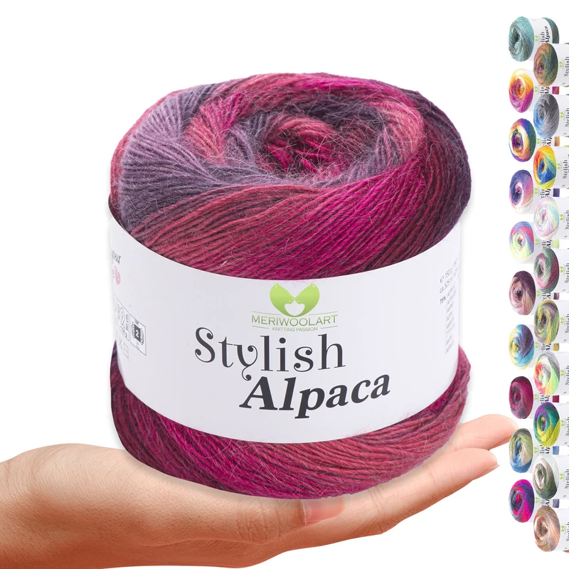 STYLISH ALPACA WOOL YARN 7713 WOOL 150g 525m