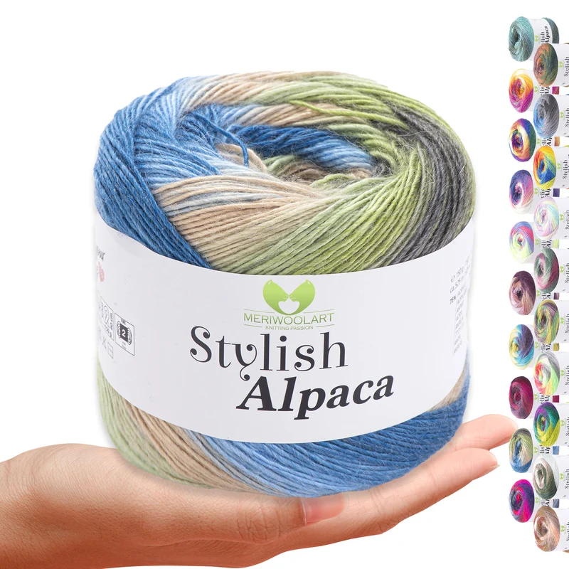 STYLISH ALPACA WOOL YARN 7712 WOOL 150g 525m