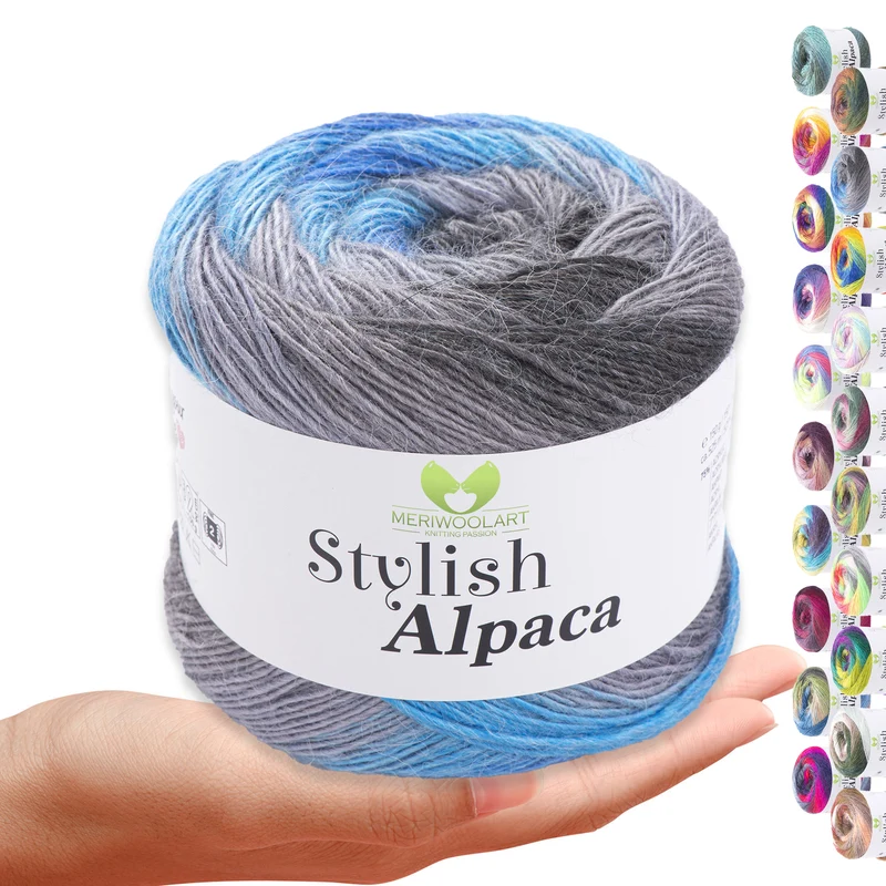 STYLISH ALPACA WOOL YARN 7709 WOOL 150g 525m