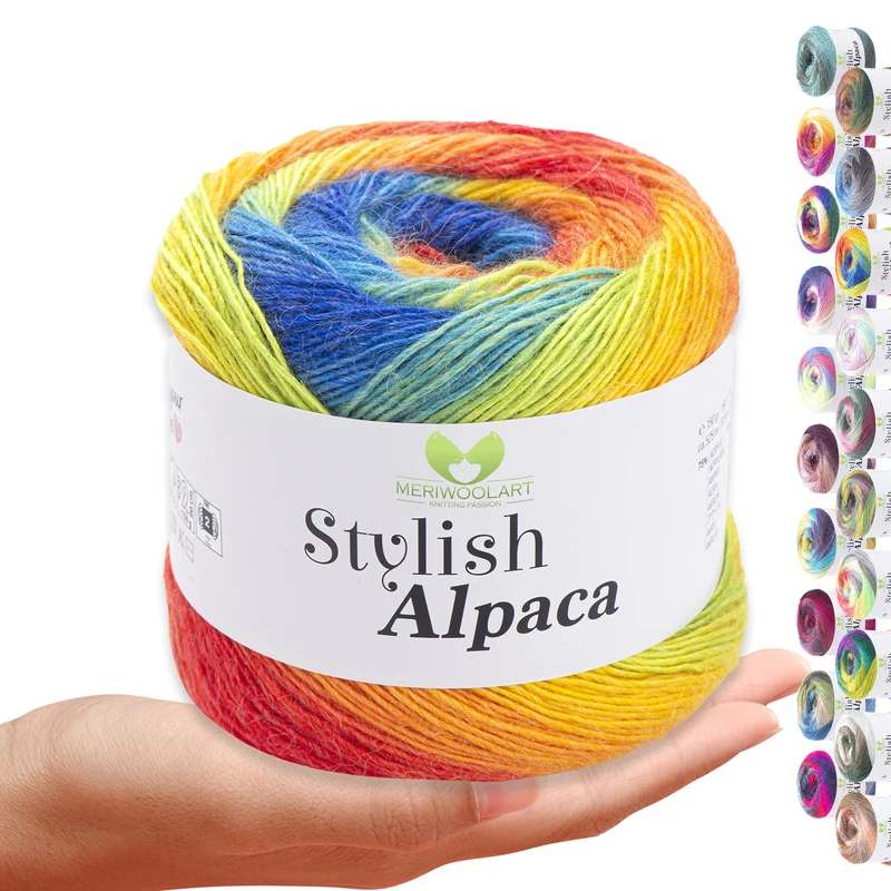 STYLISH ALPACA WOOL YARN 7708 WOOL 150g 525m