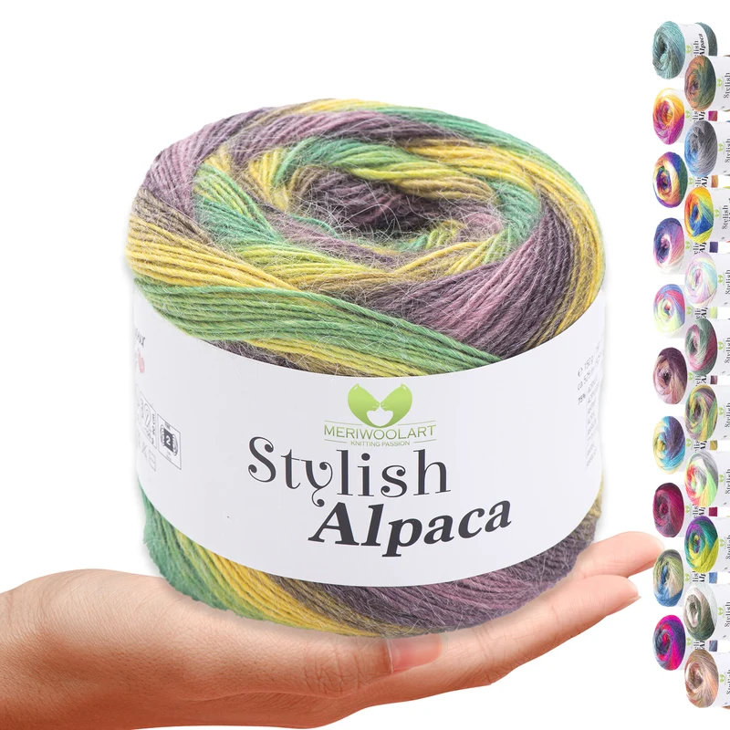 STYLISH ALPACA WOOL YARN 7705 WOOL 150g 525m