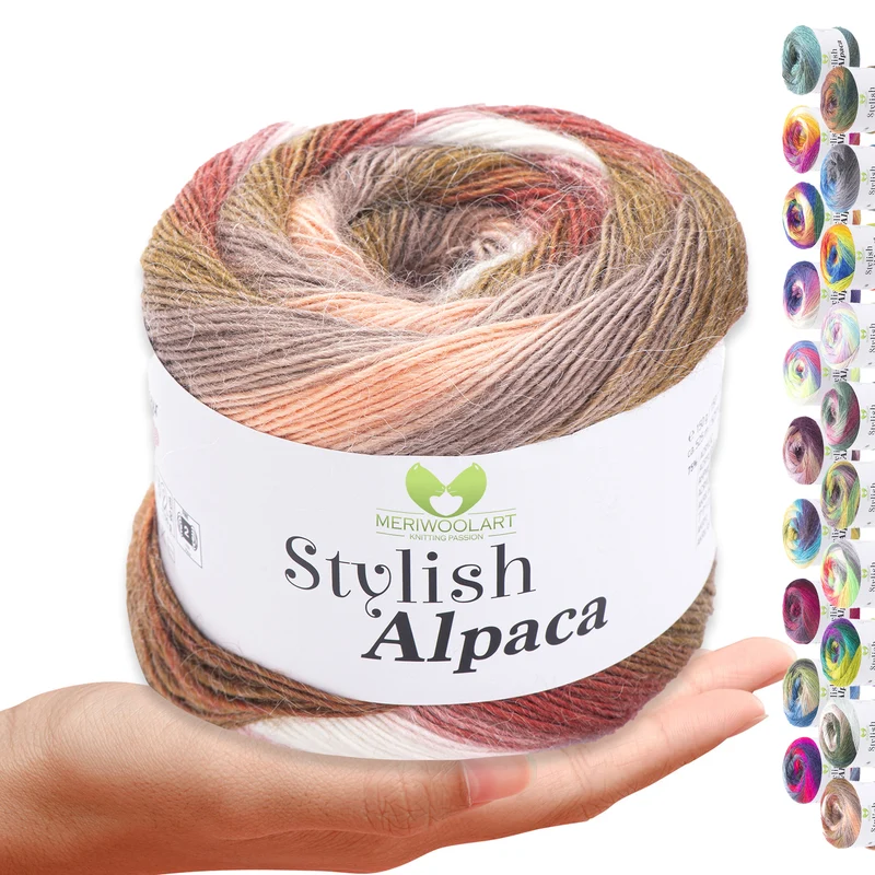 STYLISH ALPACA WOOL YARN 7701 WOOL 150g 525m