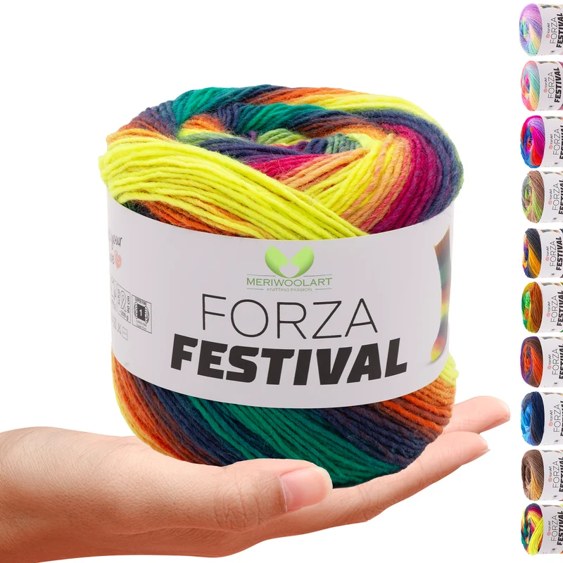 FORZA FESTIVAL 2917 WOOL YARN 100g 420