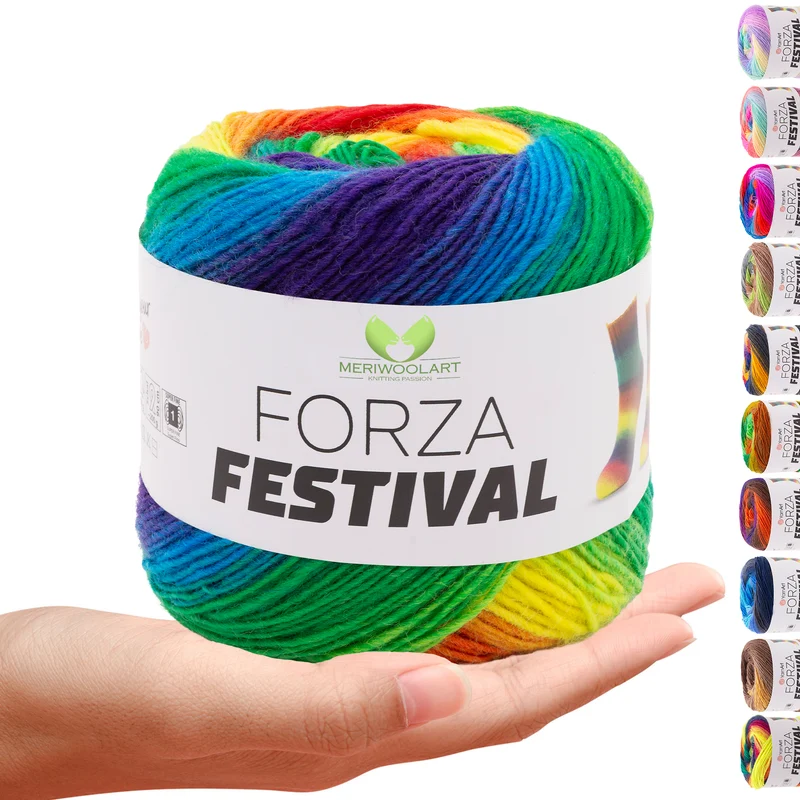 FORZA FESTIVAL 2914 WOOL YARN 100g 420
