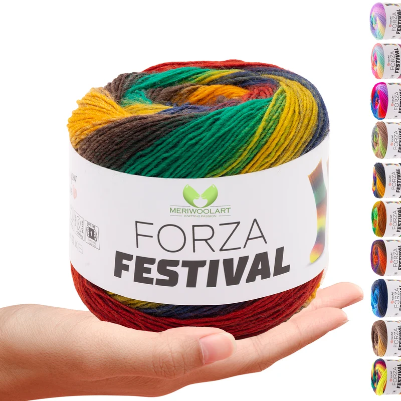 FORZA FESTIVAL 2912 WOOL YARN 100g 420