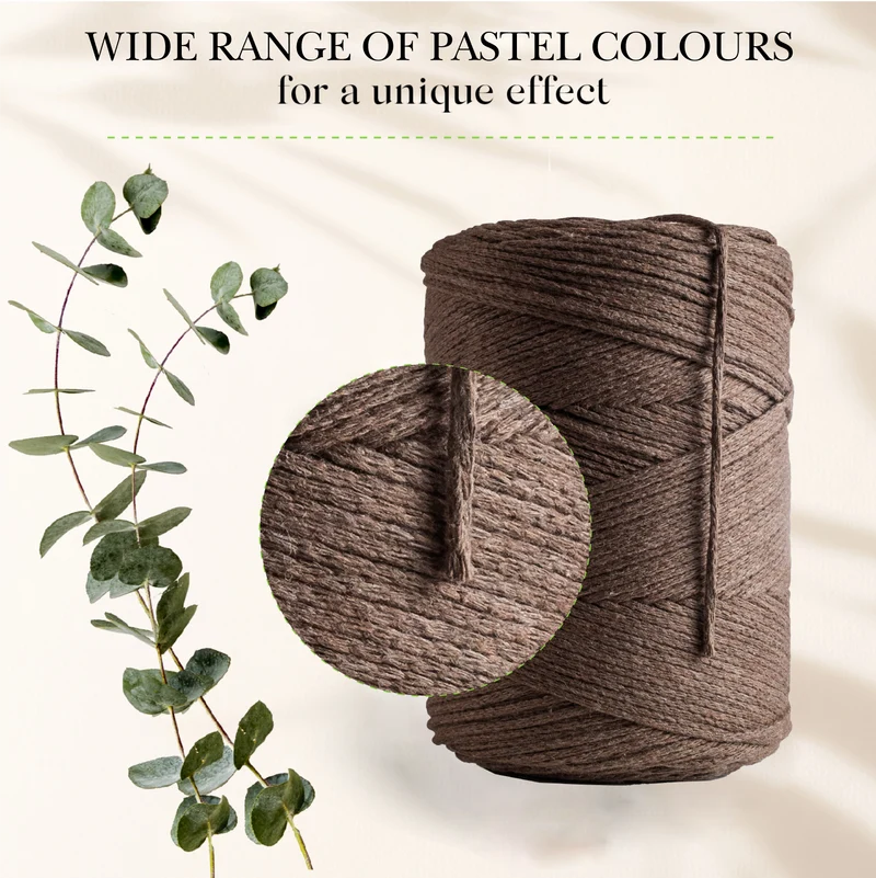 Brown Macramé Cotton 2mm 250m