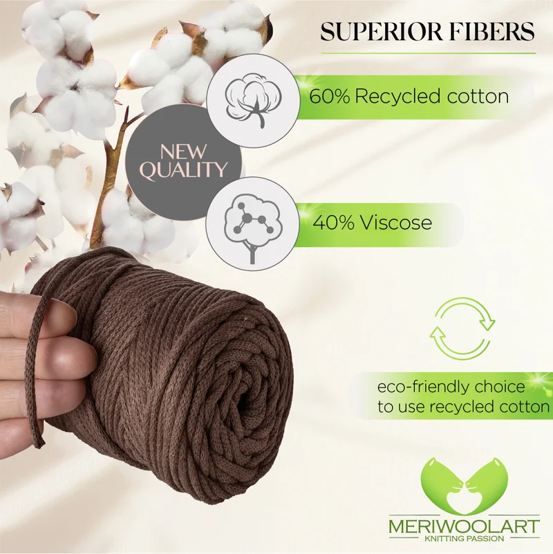 Brown Macramé Cord 4mm 85m