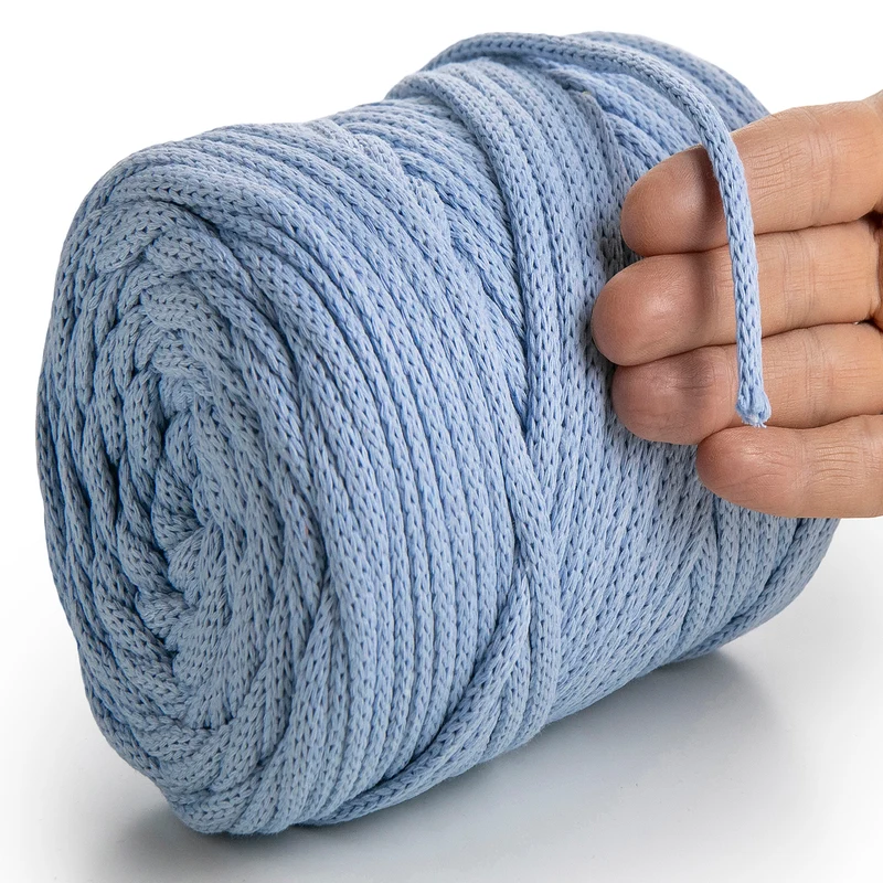 Baby Blue Macramé Cord 6mm 85m