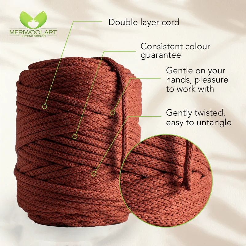 Terra Macramé Cord 6mm 85m