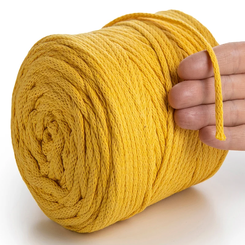 Tabacco Macramé Cord 6mm 85m