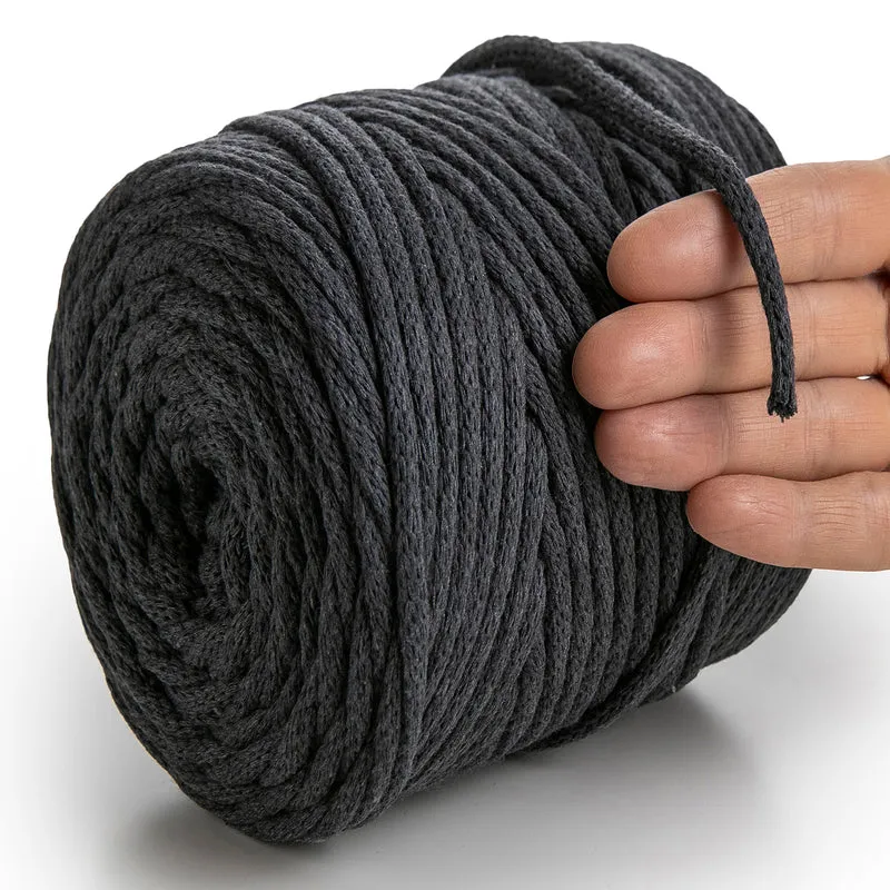 Graphite Macramé Cord 6mm 85m