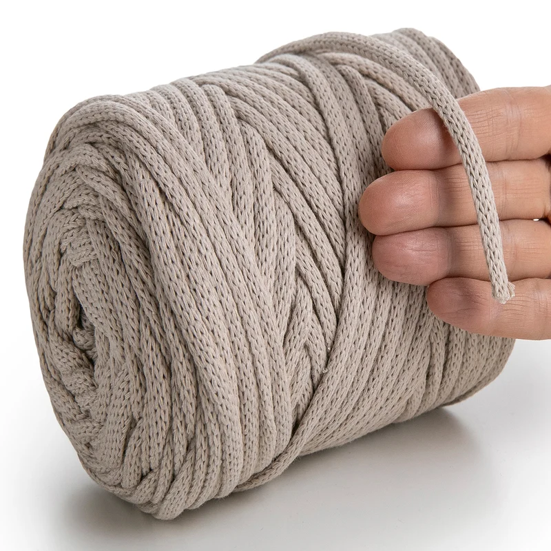 Sand Macramé Cord 6mm 85m