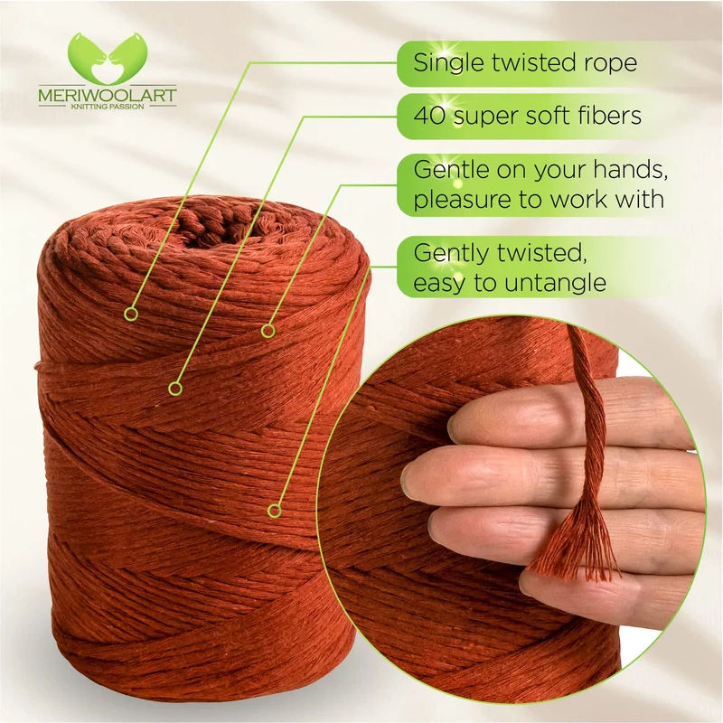 Terra Single Twisted Macramé 3mm 200m