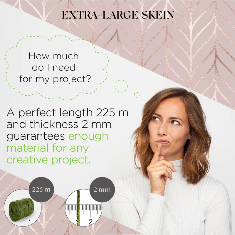 Salbei Macramé Cotton Lurex 2mm 225m