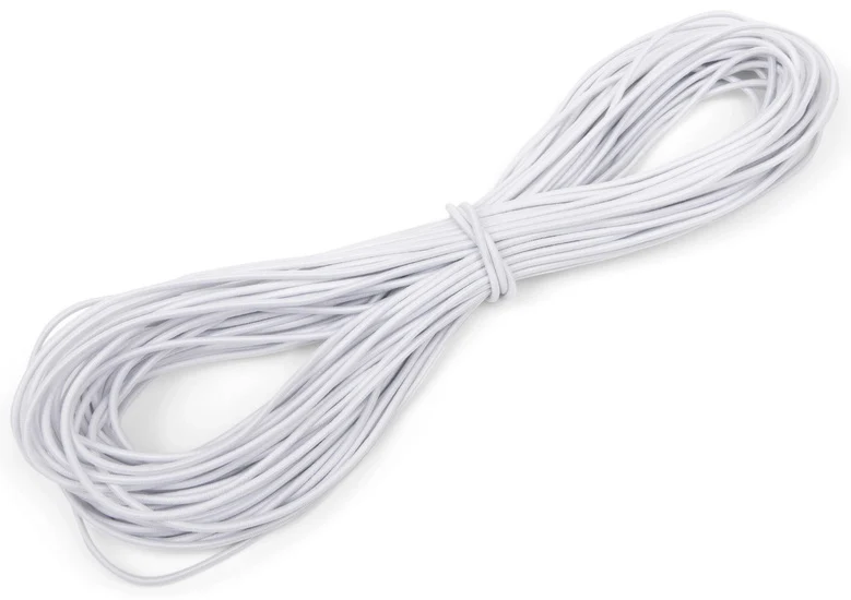 White Elastic Thread - 1mm x 20m