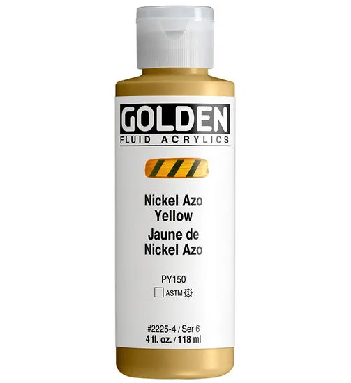 Acrylic fluid - 4 oz nickel azo yellow s6