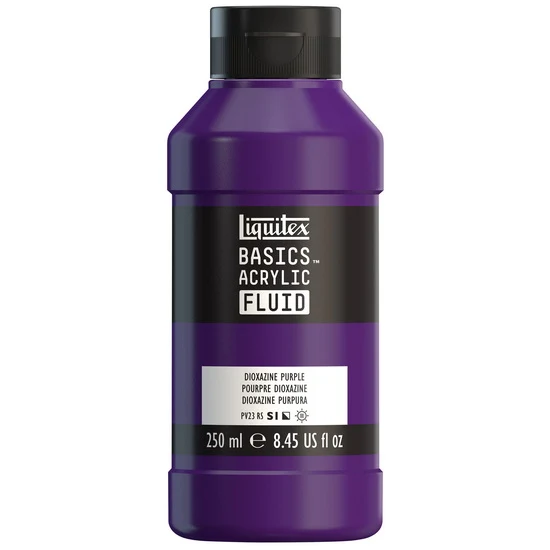 Basics fluid acrylic - 8oz - dioxazine purple