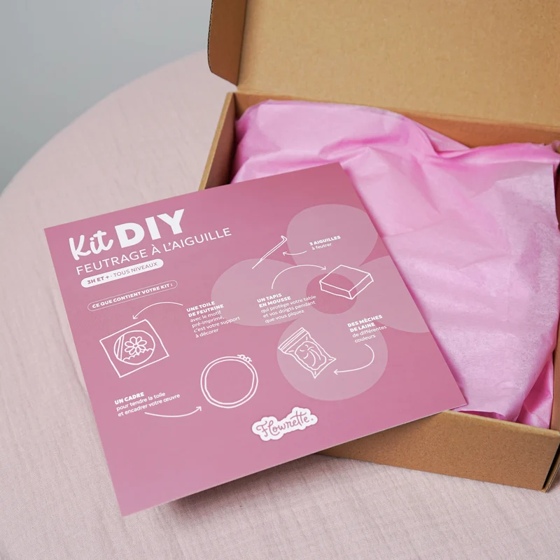 Kit DIY feutrage à l'aiguille Hortensia