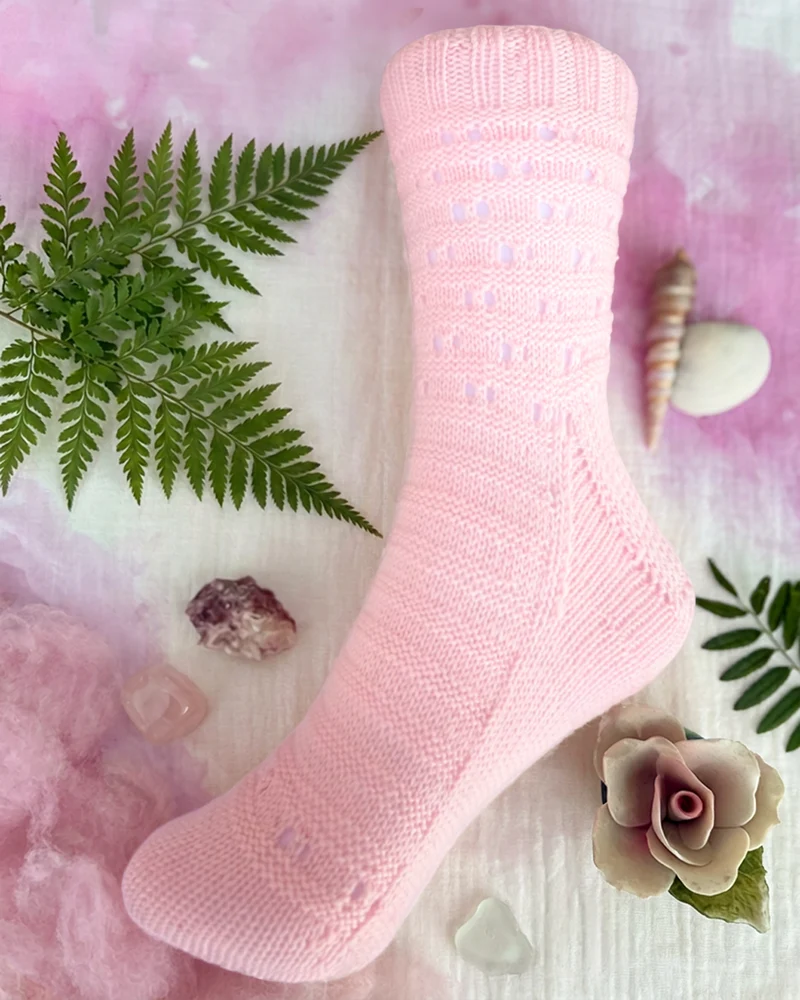 Lacy Ridge Socks - Knitting pattern and Optional kit