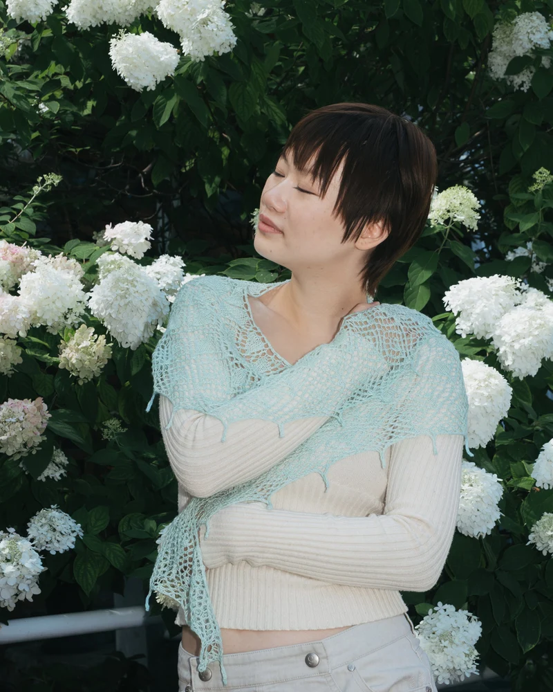 Crystallace Shawl - Knitting Pattern and Optional Kits