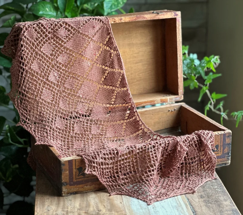 Crystallace Shawl - Knitting Pattern and Optional Kits