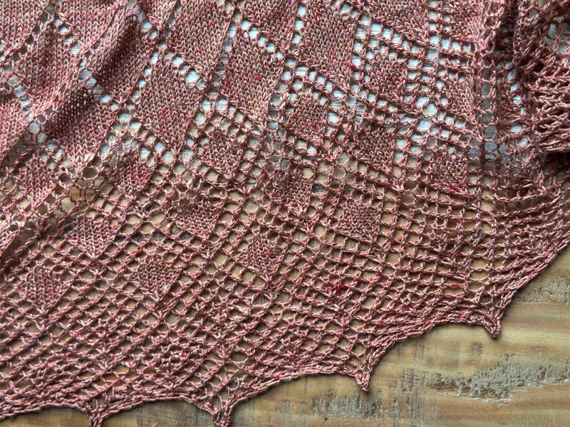Crystallace Shawl - Knitting Pattern and Optional Kits