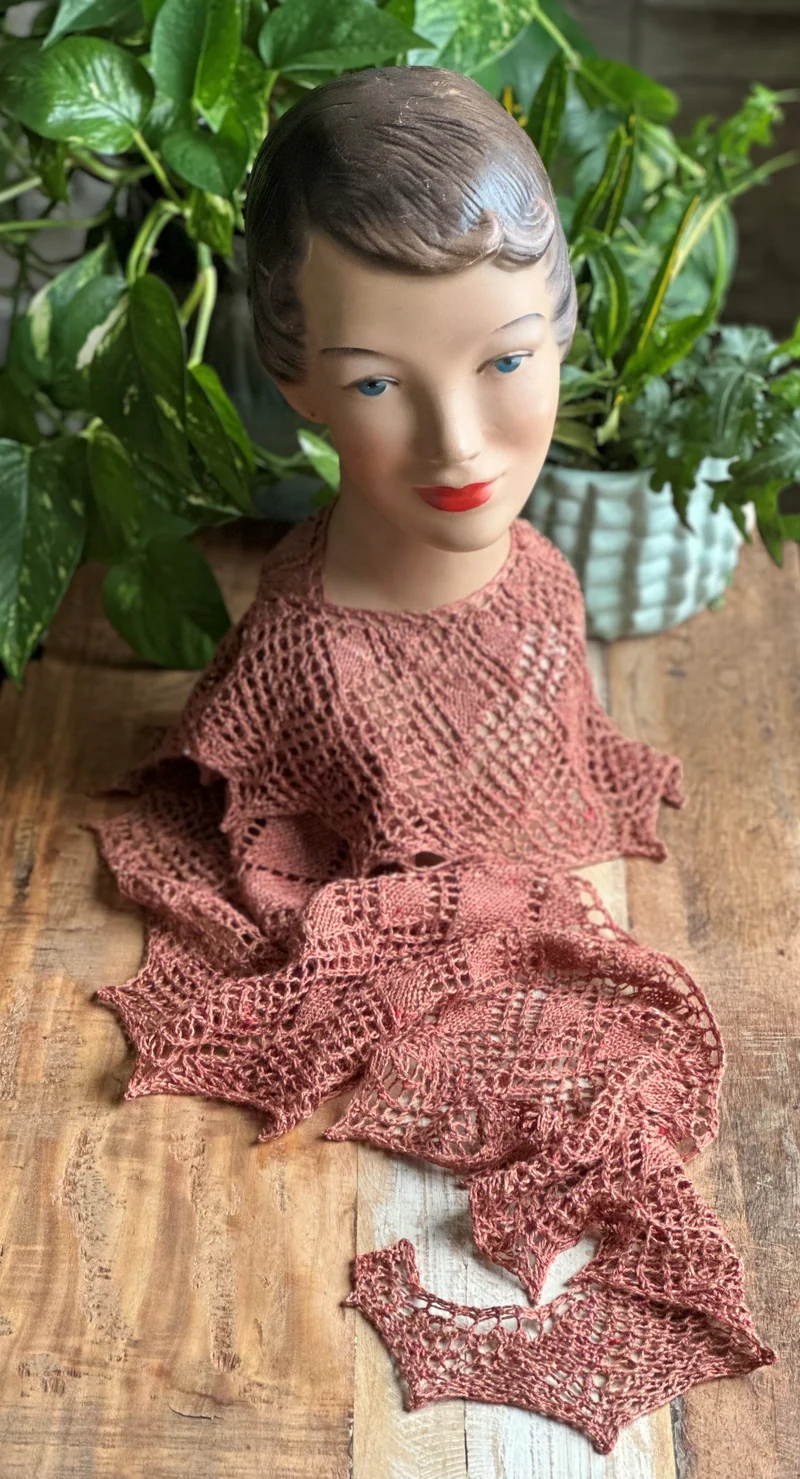 Crystallace Shawl - Knitting Pattern and Optional Kits