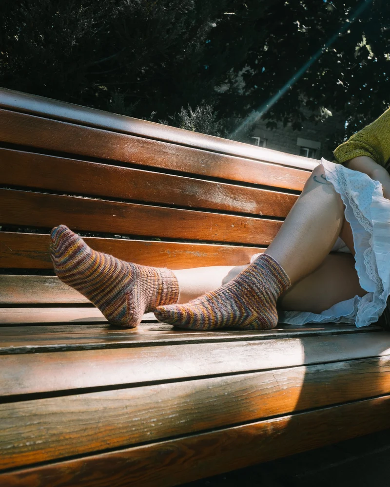 Twisted Textured Socks - Knitting pattern and Optional kit