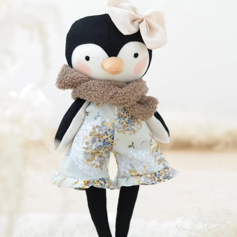 Patron de couture PDF | Poupée Pingouin | Mes Petites Lunes