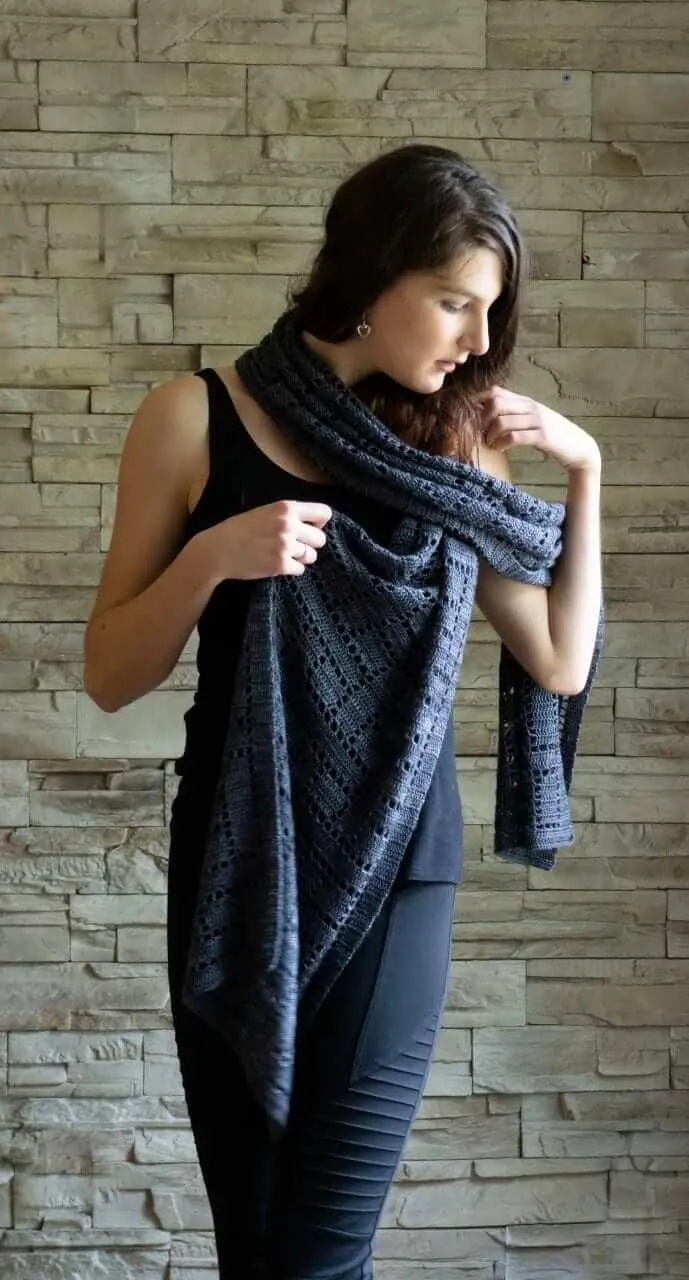 Plain Weave - Crochet Shawl Pattern